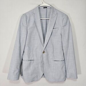 JF Ferrar Men's Sport Coat Blazer Two Button Light Blue Polyester 36S‎ Slim Fit